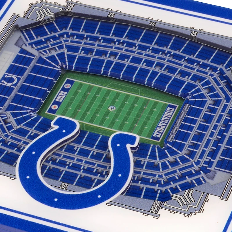 YouTheFan Indianapolis Colts 3-D StadiumViews Coasters 2-Pack