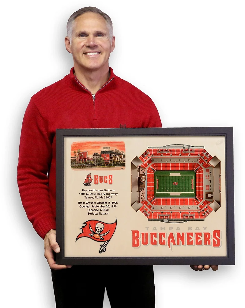 YouTheFan Tampa Bay Buccaneers Raymond James Stadium 3-D Stadium Banner