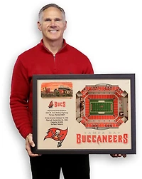 YouTheFan Tampa Bay Buccaneers Raymond James Stadium 3-D Stadium Banner
