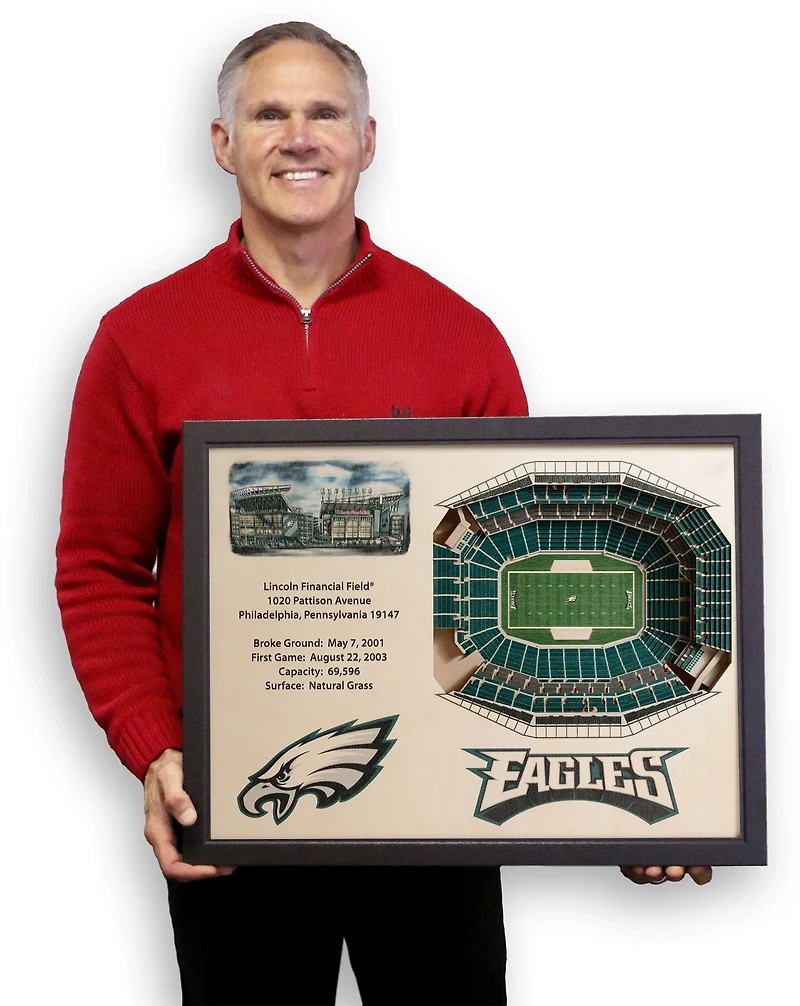 YouTheFan Philadelphia Eagles Lincoln Financial Field 3-D Stadium Banner