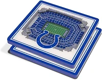 YouTheFan Indianapolis Colts 3-D StadiumViews Coasters 2-Pack