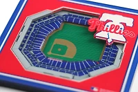 YouTheFan Philadelphia Phillies 3-D Stadium Views 2-Piece Coaster Set