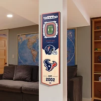 YouTheFan Houston Texans 8 x 32 in 3-D Stadium Banner