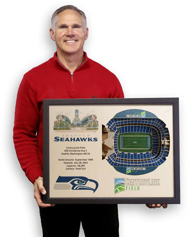 YouTheFan Seattle Seahawks 25-Layer 3-D Stadium Wall Art