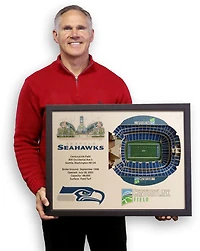 YouTheFan Seattle Seahawks 25-Layer 3-D Stadium Wall Art