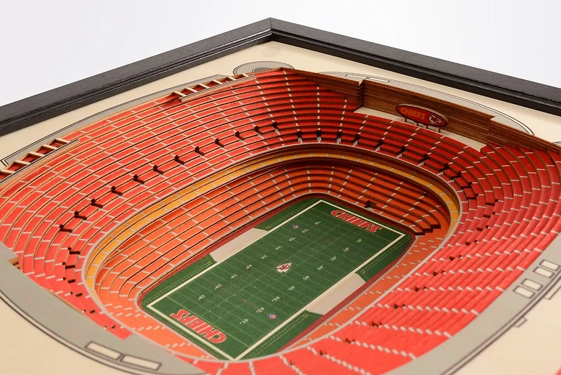 YouTheFan Kansas City Chiefs Arrowhead Stadium 3-D Stadium Banner