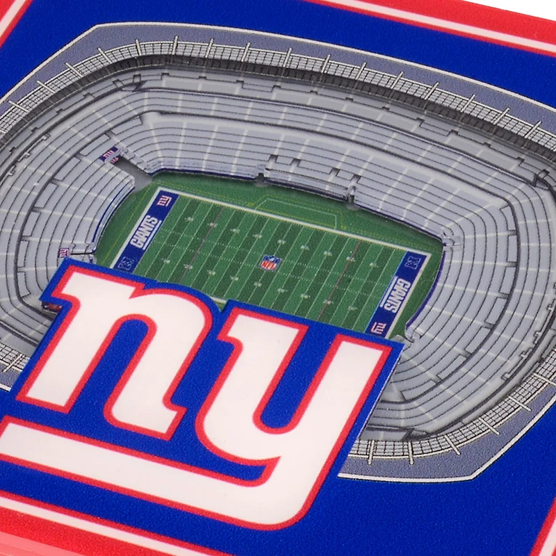 YouTheFan New York Giants 3-D StadiumViews 2-Piece Coaster Set
