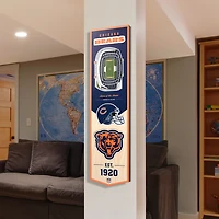 YouTheFan Chicago Bears 8" x 32" 3-D Stadium Banner