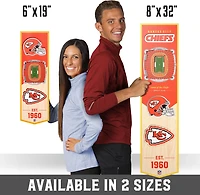 YouTheFan Kansas City Chiefs 8" x 32" 3-D Stadium Banner