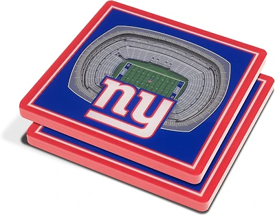 YouTheFan New York Giants 3-D StadiumViews 2-Piece Coaster Set