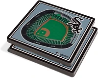 YouTheFan Chicago White Sox 3-D Stadium Views 2-Piece Coaster Set