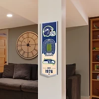 YouTheFan Seattle Seahawks 6 x 19 in 3-D Stadium Banner