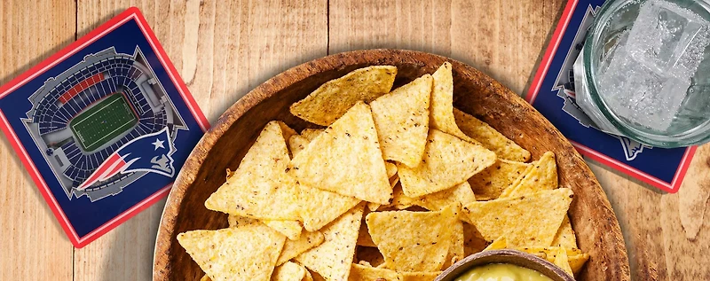 YouTheFan New England Patriots 3-D StadiumViews 2-Piece Coaster Set