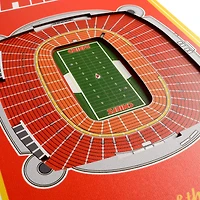 YouTheFan Kansas City Chiefs 8" x 32" 3-D Stadium Banner