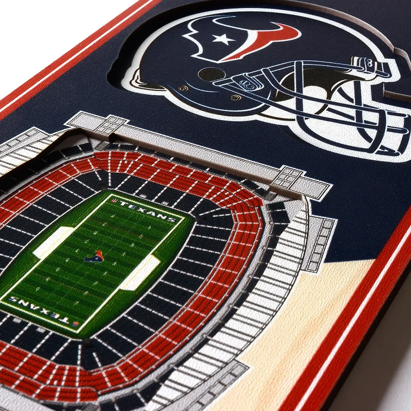 YouTheFan Houston Texans 6 x 19 in 3-D Stadium Banner