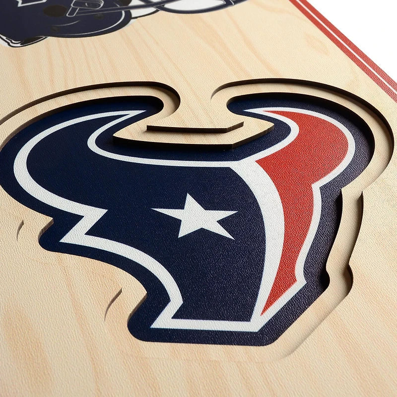 YouTheFan Houston Texans 8 x 32 in 3-D Stadium Banner