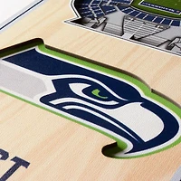 YouTheFan Seattle Seahawks 6 x 19 in 3-D Stadium Banner