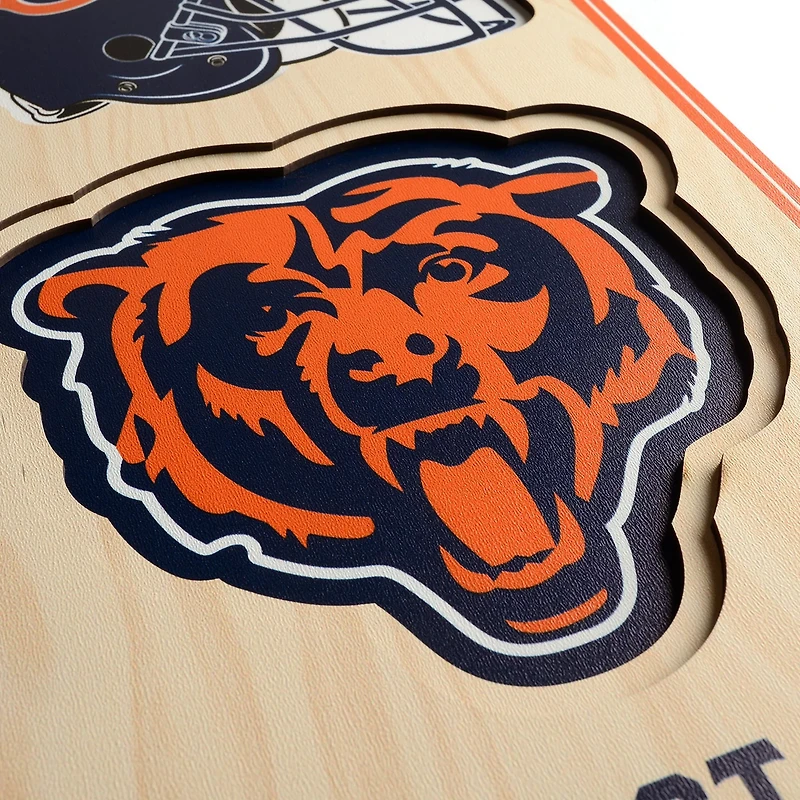 YouTheFan Chicago Bears 8" x 32" 3-D Stadium Banner
