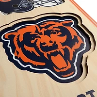 YouTheFan Chicago Bears 8" x 32" 3-D Stadium Banner