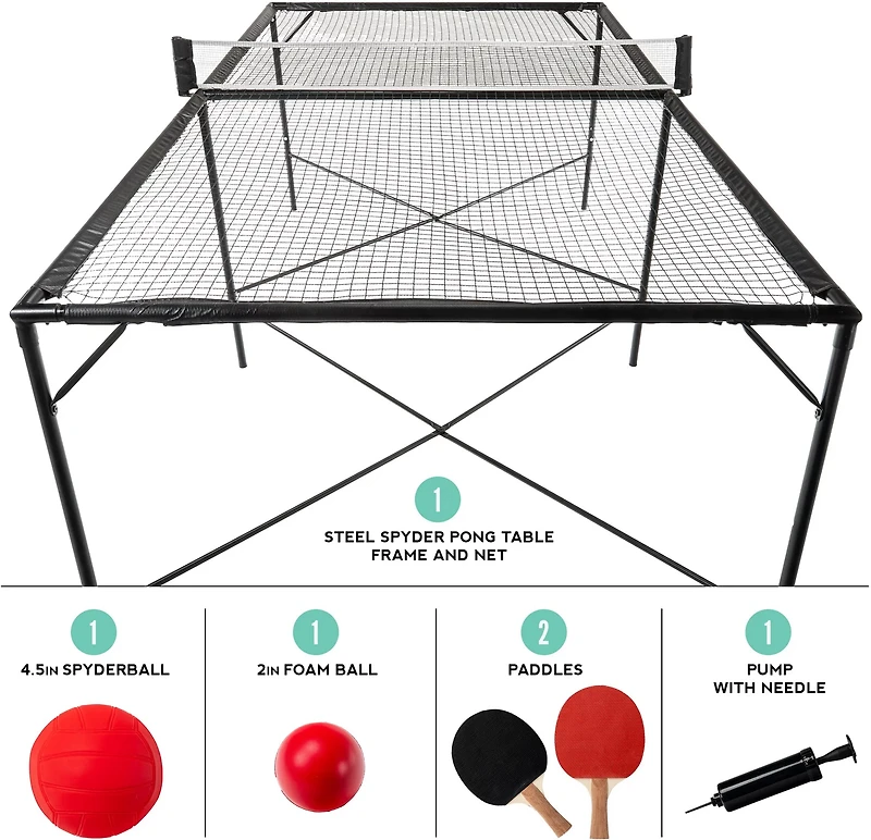 Franklin Steel Spyder Pong Game Set