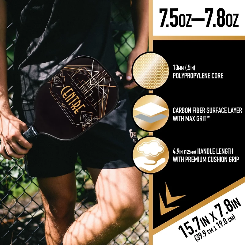 Franklin Aspen Kern Centre Carbon Fiber Pickleball Paddle