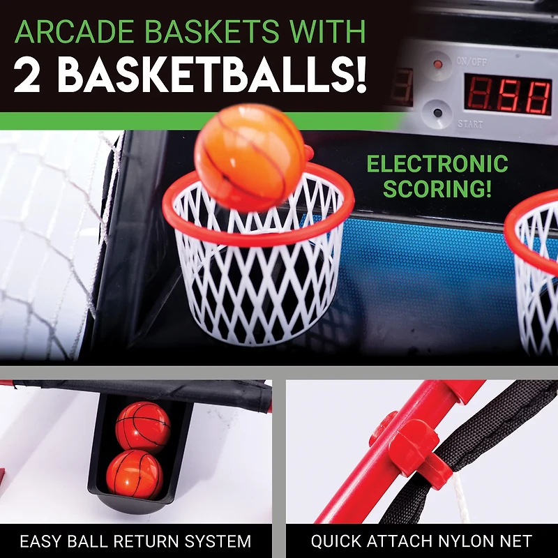 Franklin Sports Anywhere Basketball Arcade Game Set