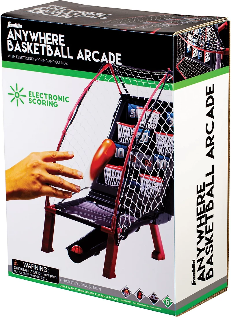 Franklin Sports Anywhere Basketball Arcade Game Set