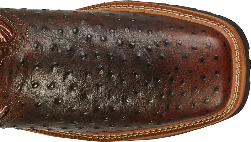 Justin Men's Derrickman Ostrich EH Wellington Work Boots