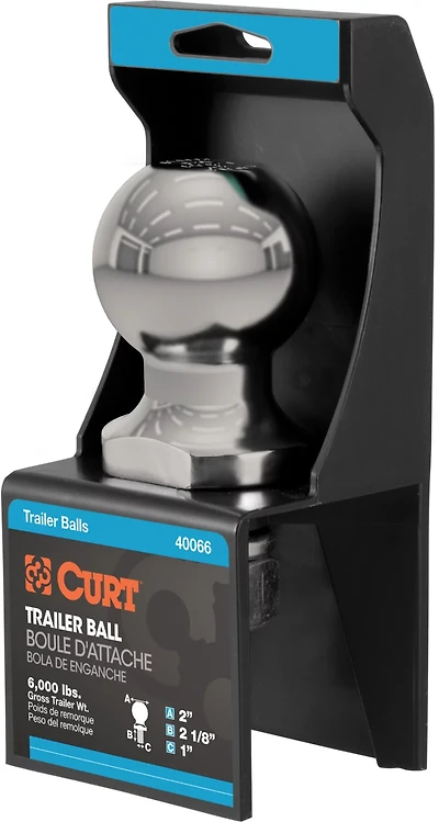 CURT Stainless Steel 2 in Trailer Ball