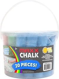 Maxx Chalk Play Bucket 20 Pieces