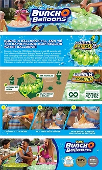 ZURU Crazy Bunch O Balloons Rapid-Filling Water Balloons 3-Pack