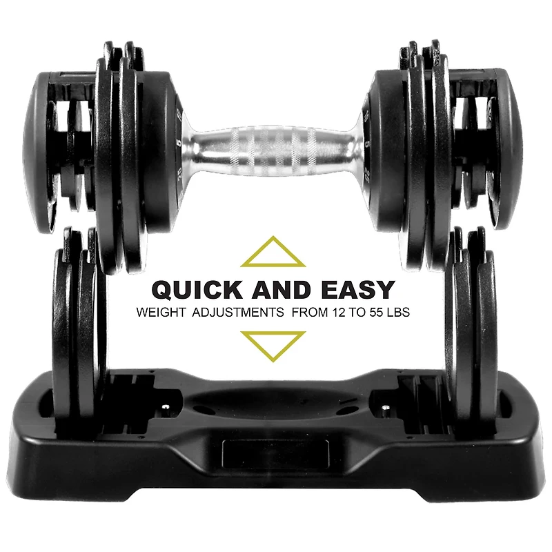 PRCTZ 11-55 lb Adjustable Dumbbell