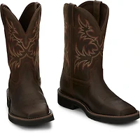Justin Men's Stampede EH Wellington Leather Work Boots