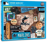 YouTheFan Miami Marlins Retro Series 500-Piece Puzzle