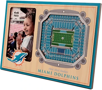 YouTheFan Miami Dolphins 3-D StadiumViews Picture Frame