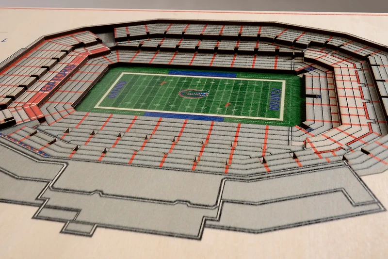 YouTheFan University of Florida 5-Layer StadiumViews 3-D Wall Art