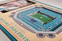 YouTheFan Miami Dolphins 3-D StadiumViews Picture Frame