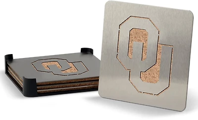 YouTheFan University of Oklahoma 4-Piece Coaster Set