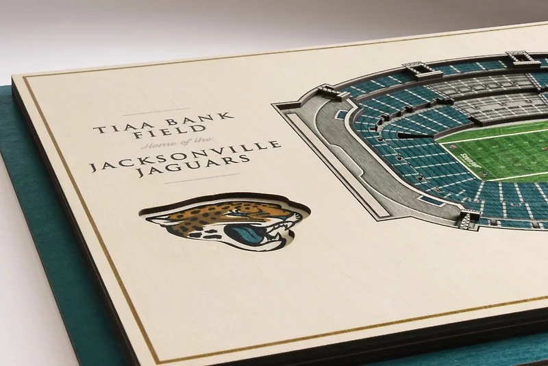 YouTheFan Jacksonville Jaguars 5-Layer StadiumViews 3-D Wall Art