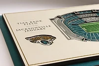 YouTheFan Jacksonville Jaguars 5-Layer StadiumViews 3-D Wall Art