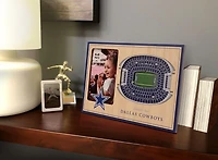 YouTheFan Dallas Cowboys 3-D StadiumViews Picture Frame