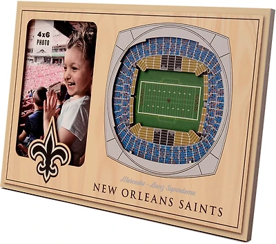 YouTheFan New Orleans Saints 3-D Stadium Views Picture Frame