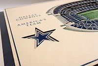YouTheFan Dallas Cowboys 5-Layer StadiumViews 3-D Wall Art