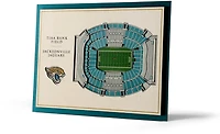 YouTheFan Jacksonville Jaguars 5-Layer StadiumViews 3-D Wall Art