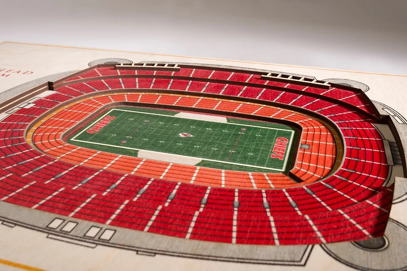 YouTheFan Kansas City Chiefs 5-Layer StadiumViews 3-D Wall Art