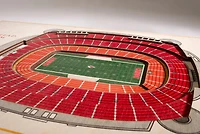 YouTheFan Kansas City Chiefs 5-Layer StadiumViews 3-D Wall Art