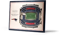 YouTheFan New England Patriots 5-Layer StadiumViews 3-D Wall Art