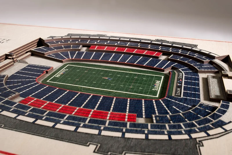 YouTheFan New England Patriots 5-Layer StadiumViews 3-D Wall Art