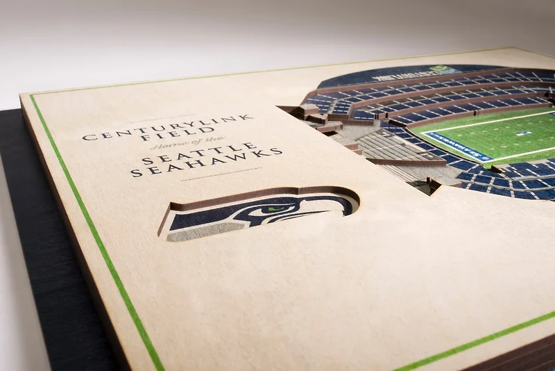 YouTheFan Seattle Seahawks 5-Layer Stadium Views 3-D Wall Art