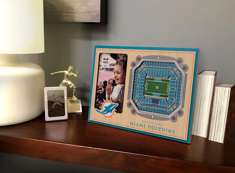 YouTheFan Miami Dolphins 3-D StadiumViews Picture Frame